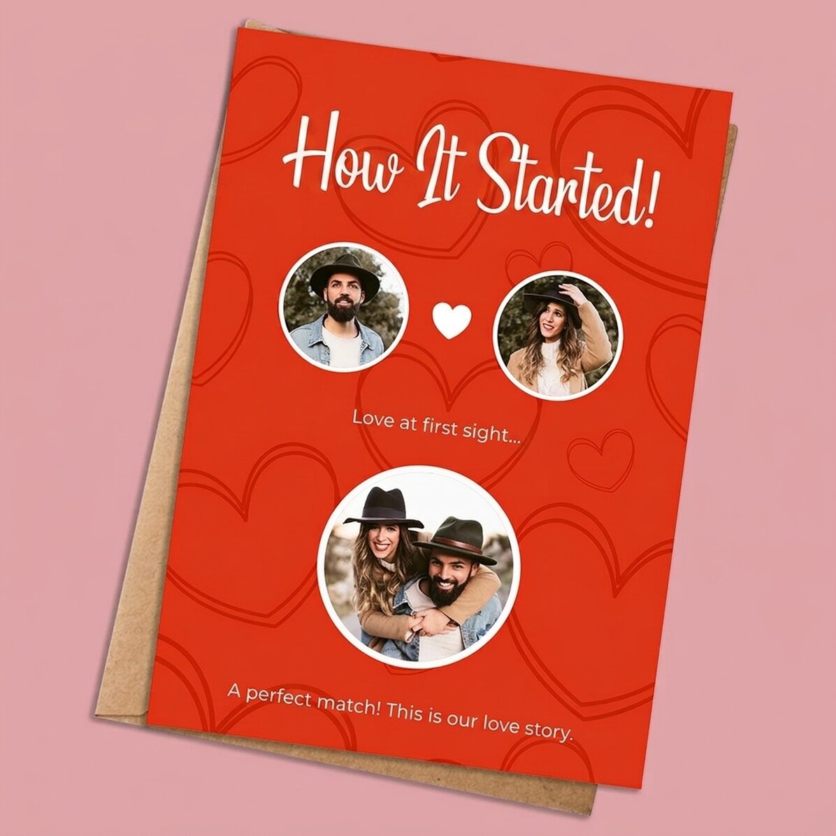 Tarjeta personalizada con fotos y texto - It