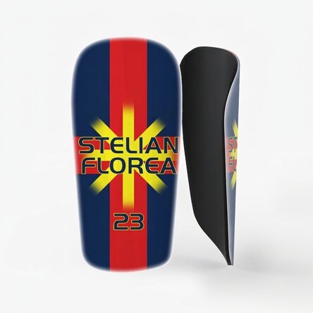 Camisetas de fútbol personalizadas con texto - Rojo y azul