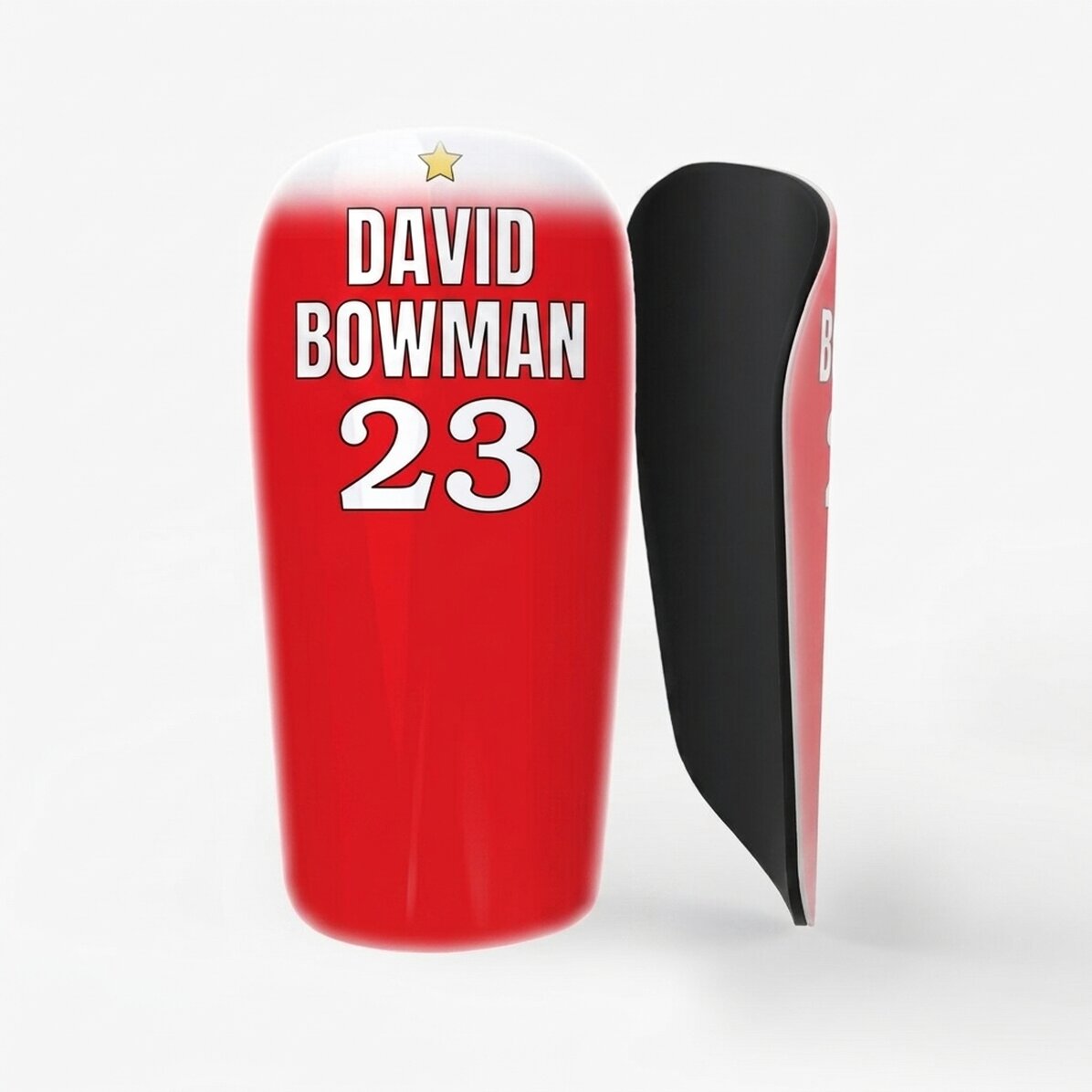 Camisetas de fútbol personalizadas con texto - Rojo y blanco