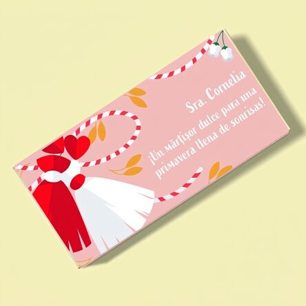 Chocolate personalizado con mensaje: un dulce martisor