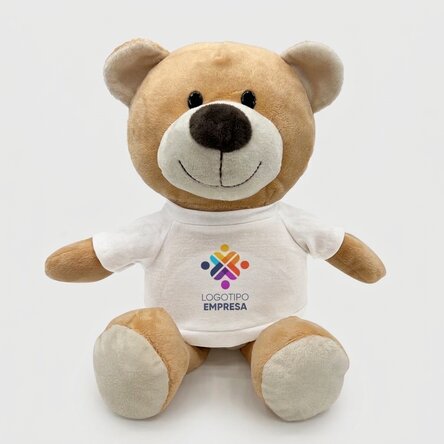 Además, un osito personalizado con el logotipo