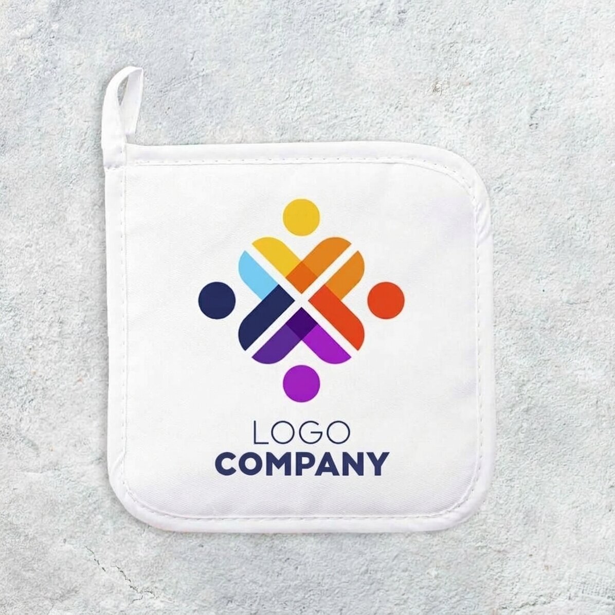 Soporte para ollas calientes personalizado con logotipo