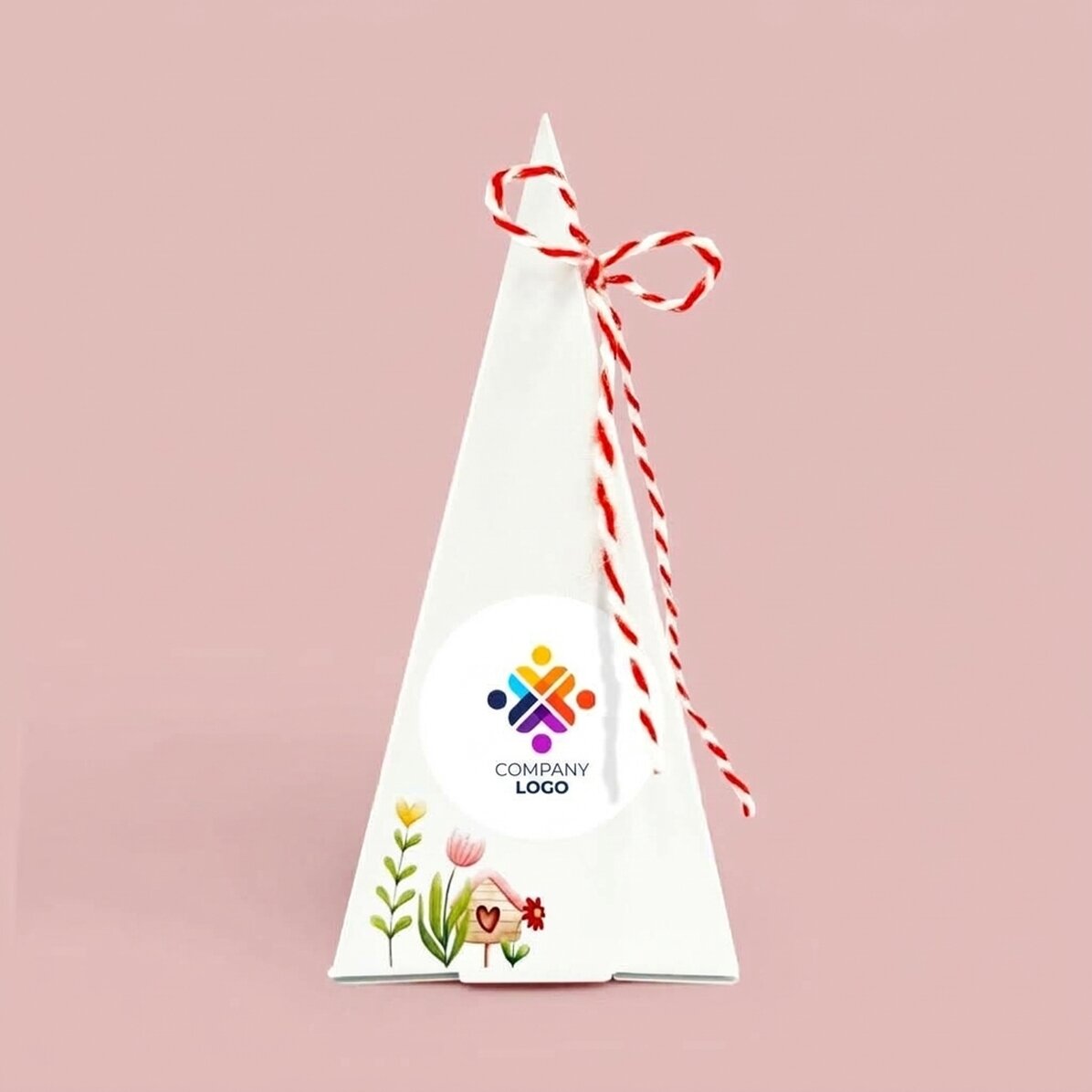 Kit personalizado para plantar flores con logotipo