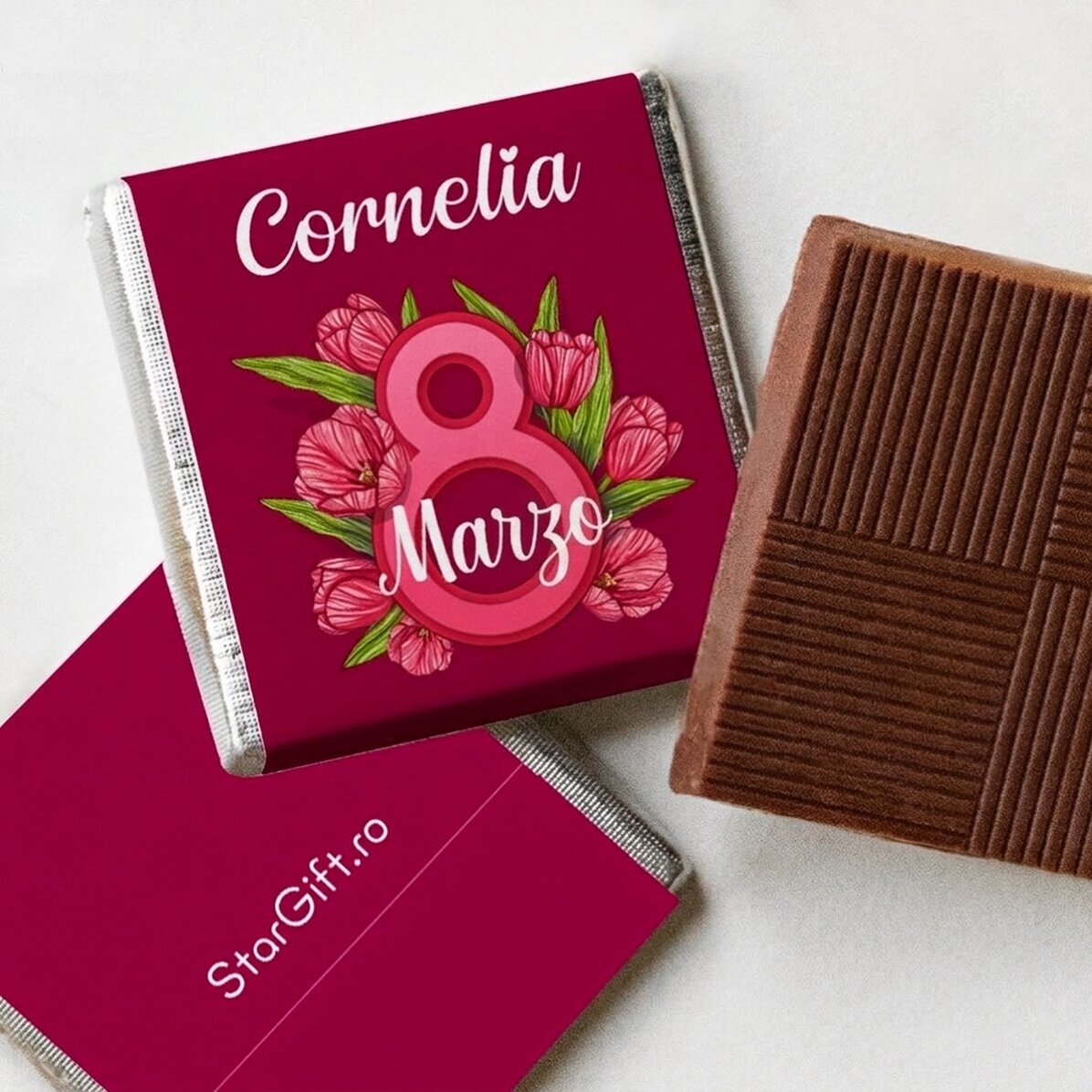 Mini bombón personalizado con mensaje - 8 de marzo