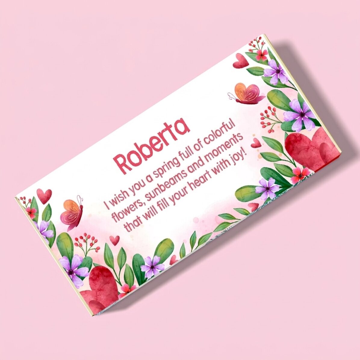 Chocolate personalizado con mensaje - Spring