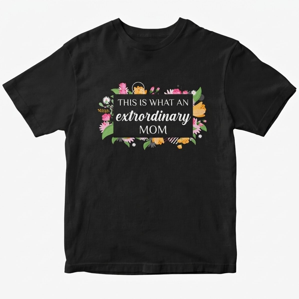 Camiseta de algodón personalizada con texto: «Mujer extraordinaria»
