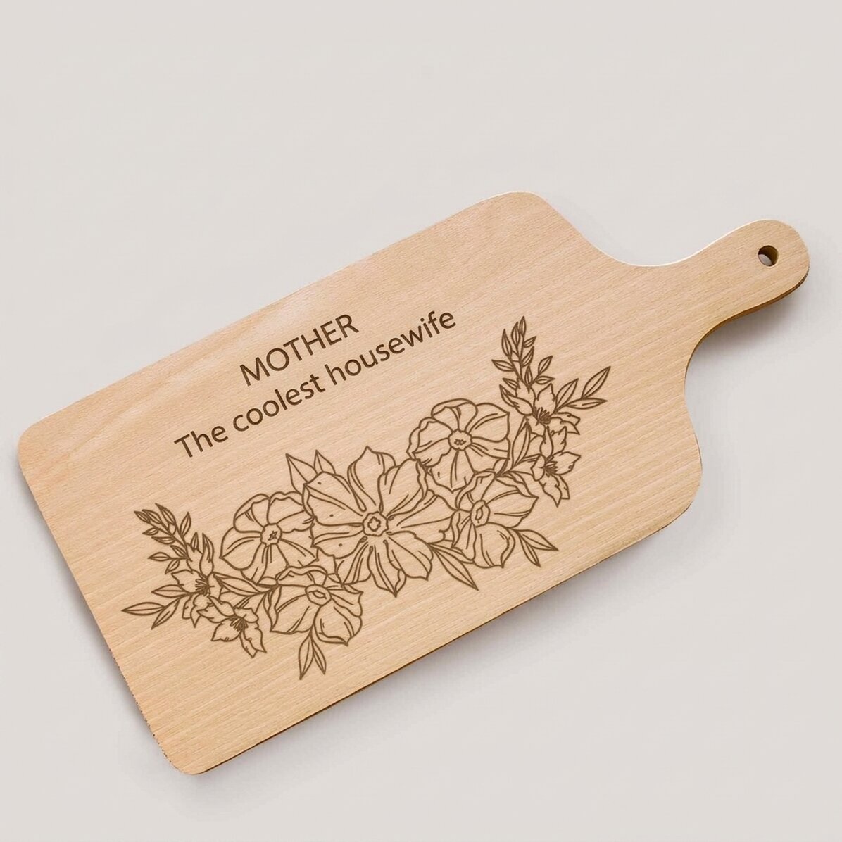 Cortador personalizado con mensaje - Floral