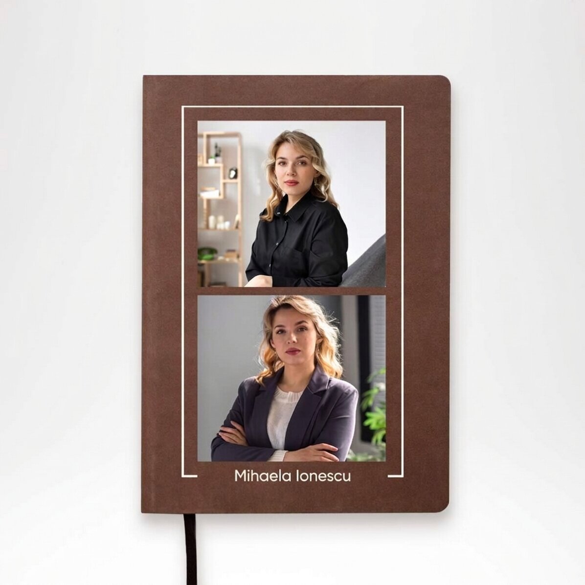 Agenda personalizada con 2 fotos y nombre