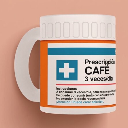 Vaso de cristal mate personalizado con mensaje - Prescriptie