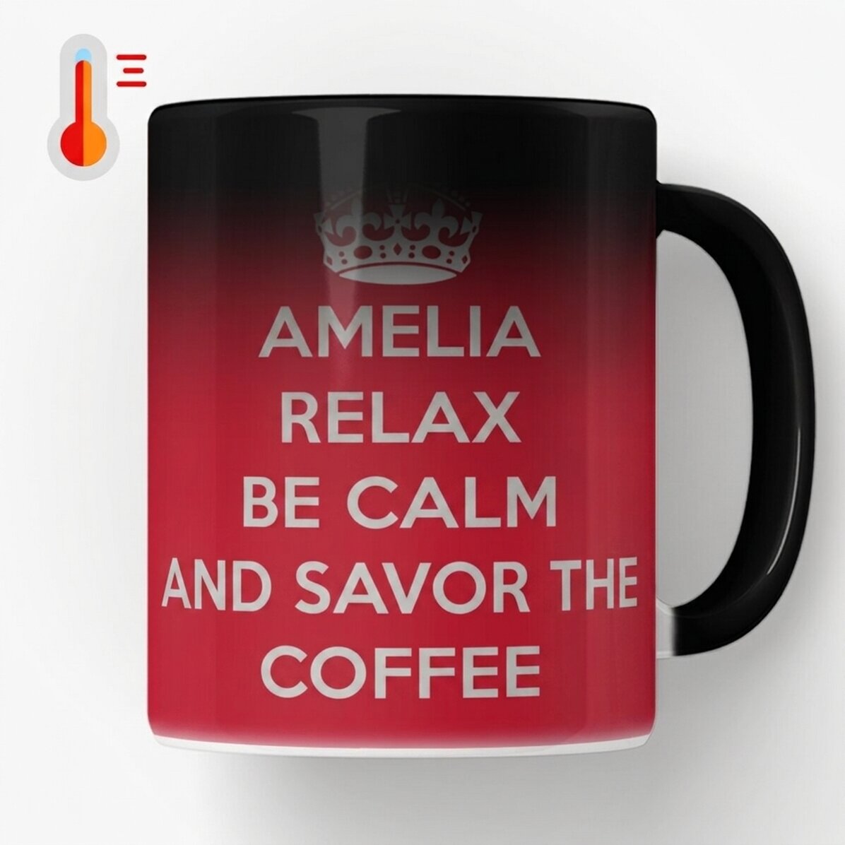 Taza termosensible personalizada - KEEP CALM AND RELAX
