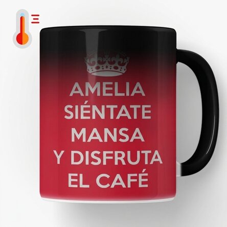 Taza termosensible personalizada - KEEP CALM AND RELAX