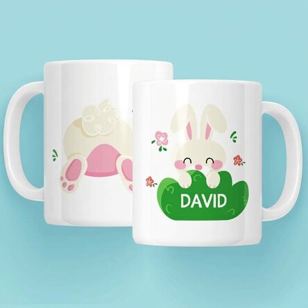 Taza personalizada con nombre - Cute bunny