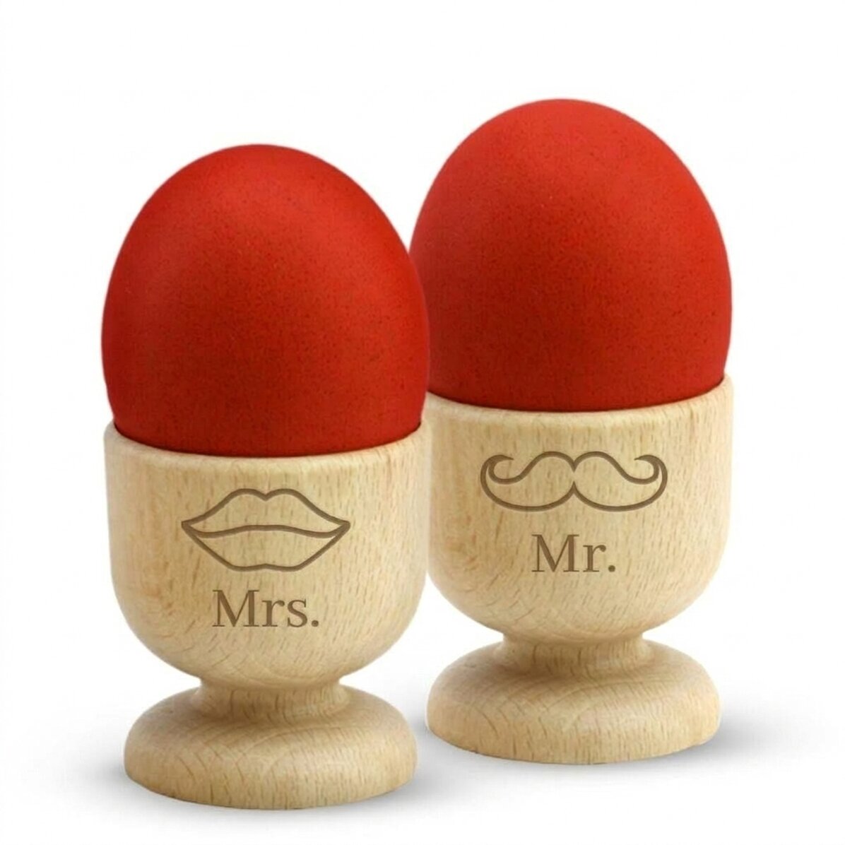 Huevera personalizada para parejas - Mr & Mrs