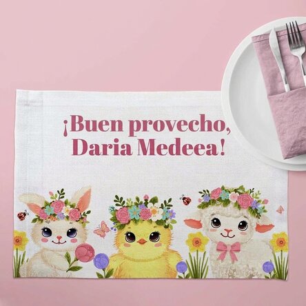 Soporte para plato personalizado con texto - Animalute