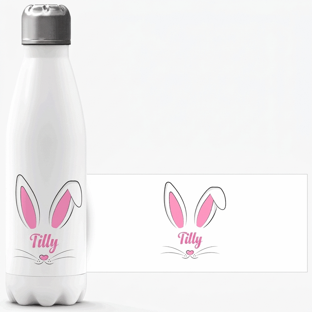 Término con base blanca personalizado con nombre - Bunny