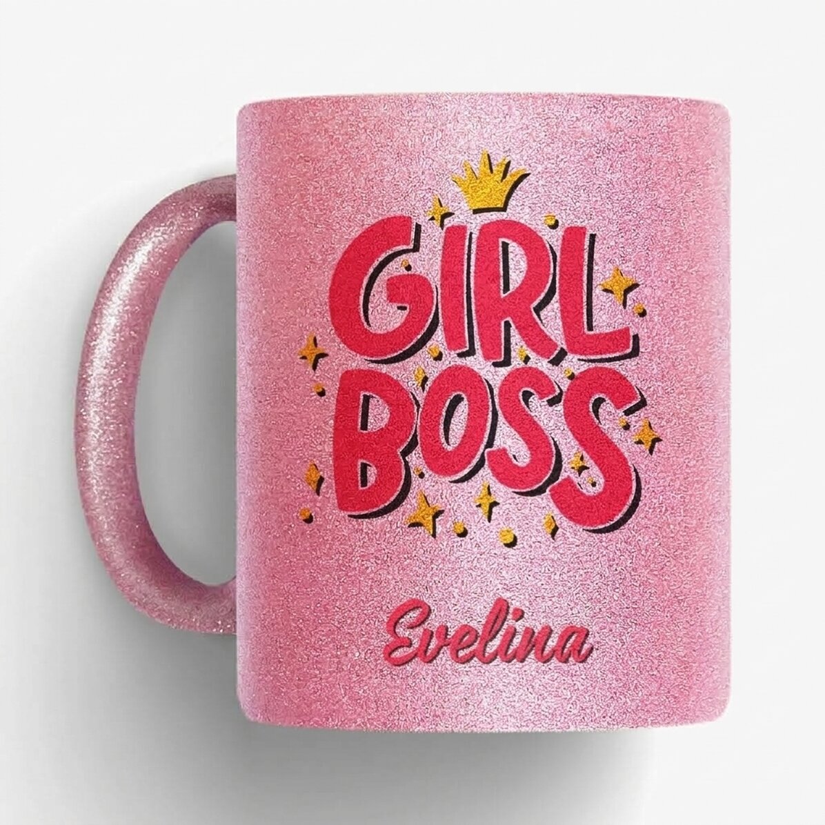 Taza personalizada con texto: «Girl boss»