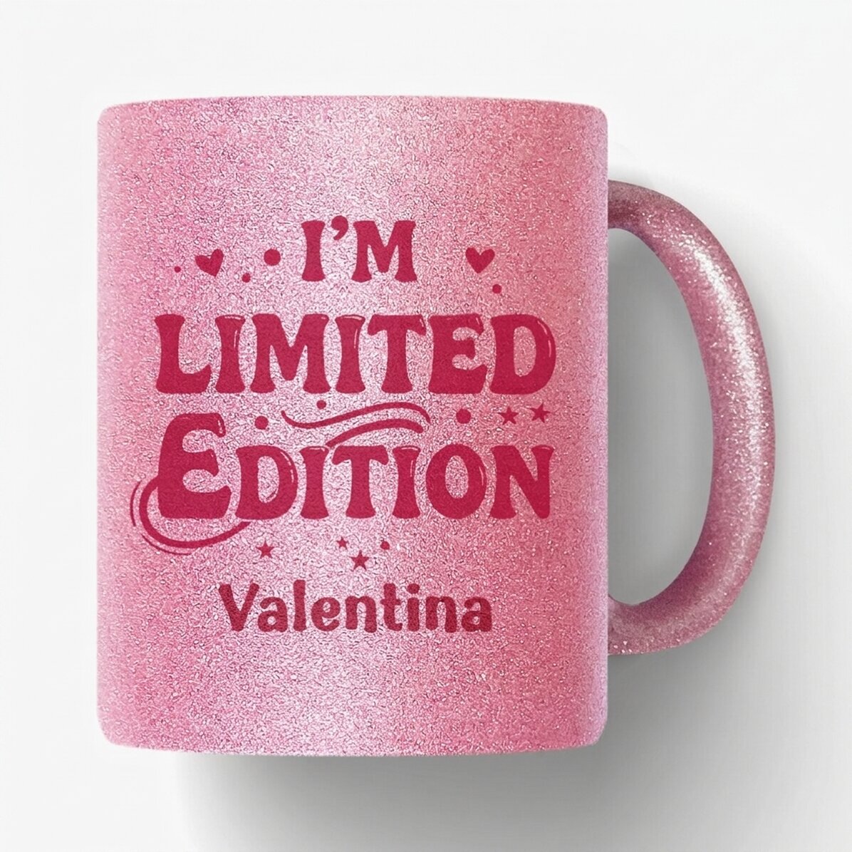 Taza con purpurina personalizada con nombre - Edición limitada