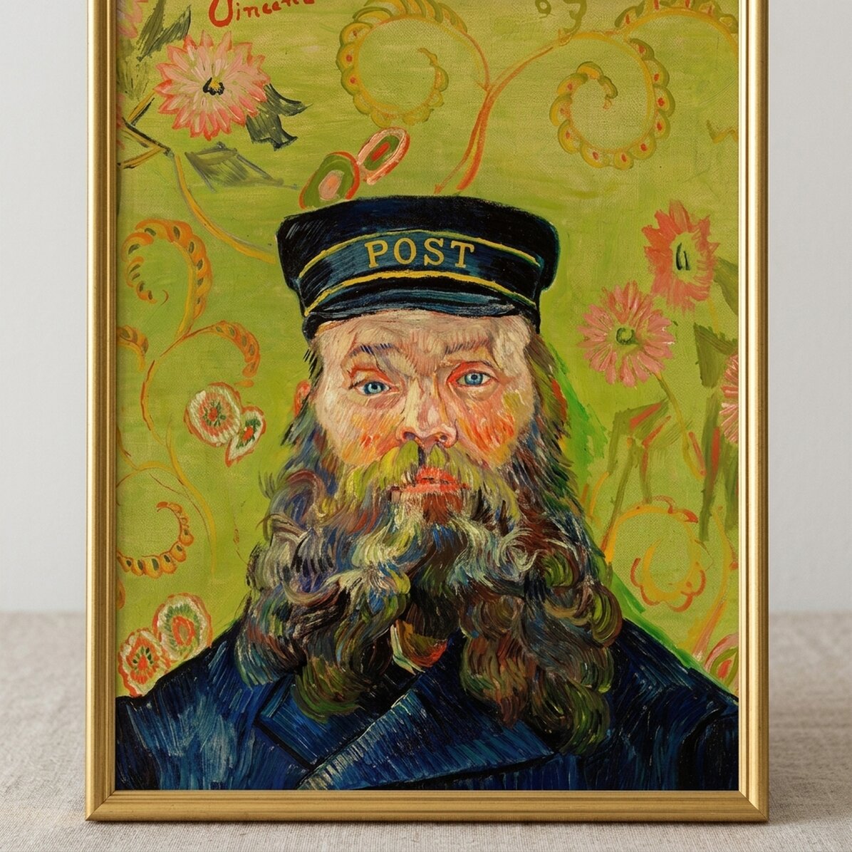 Póster de Vincent van Gogh, «El cartero Joseph Roulin», 1889