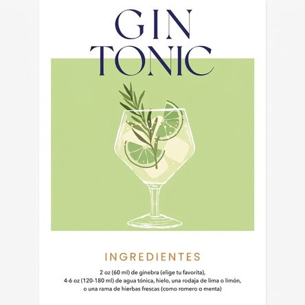 Cartel de Gin Tonic