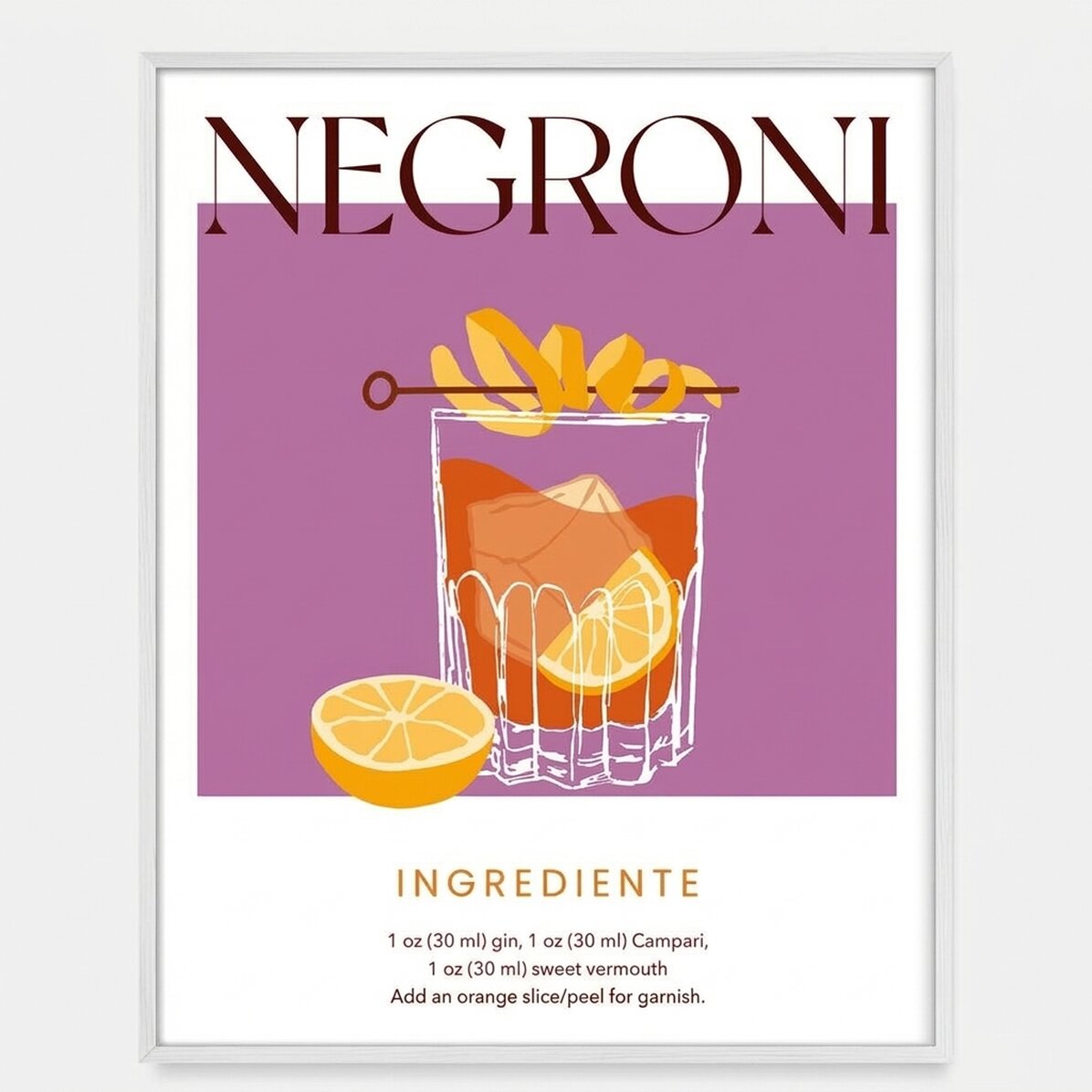 Póster de Negroni