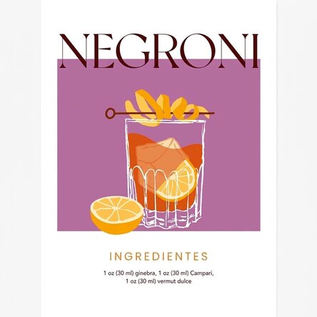 Póster de Negroni