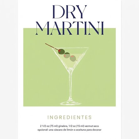 Cartel de Dry Martini