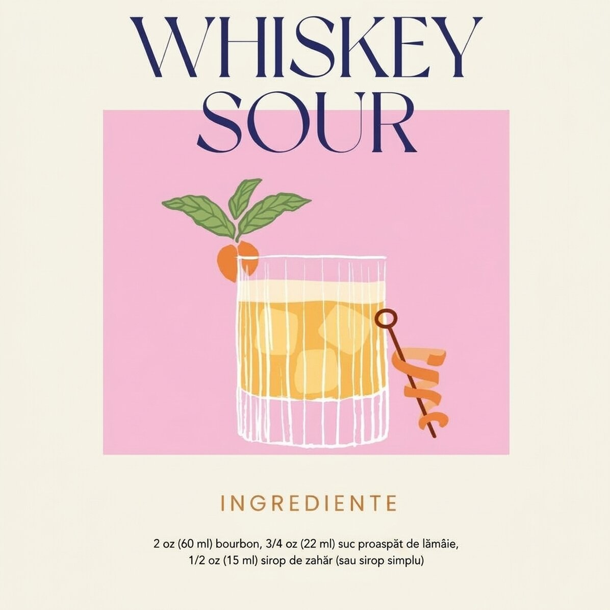 Cartel de Whiskey Sour