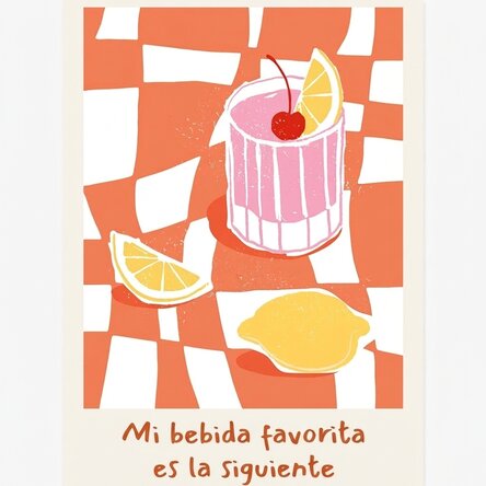 Póster «Mi bebida favorita»