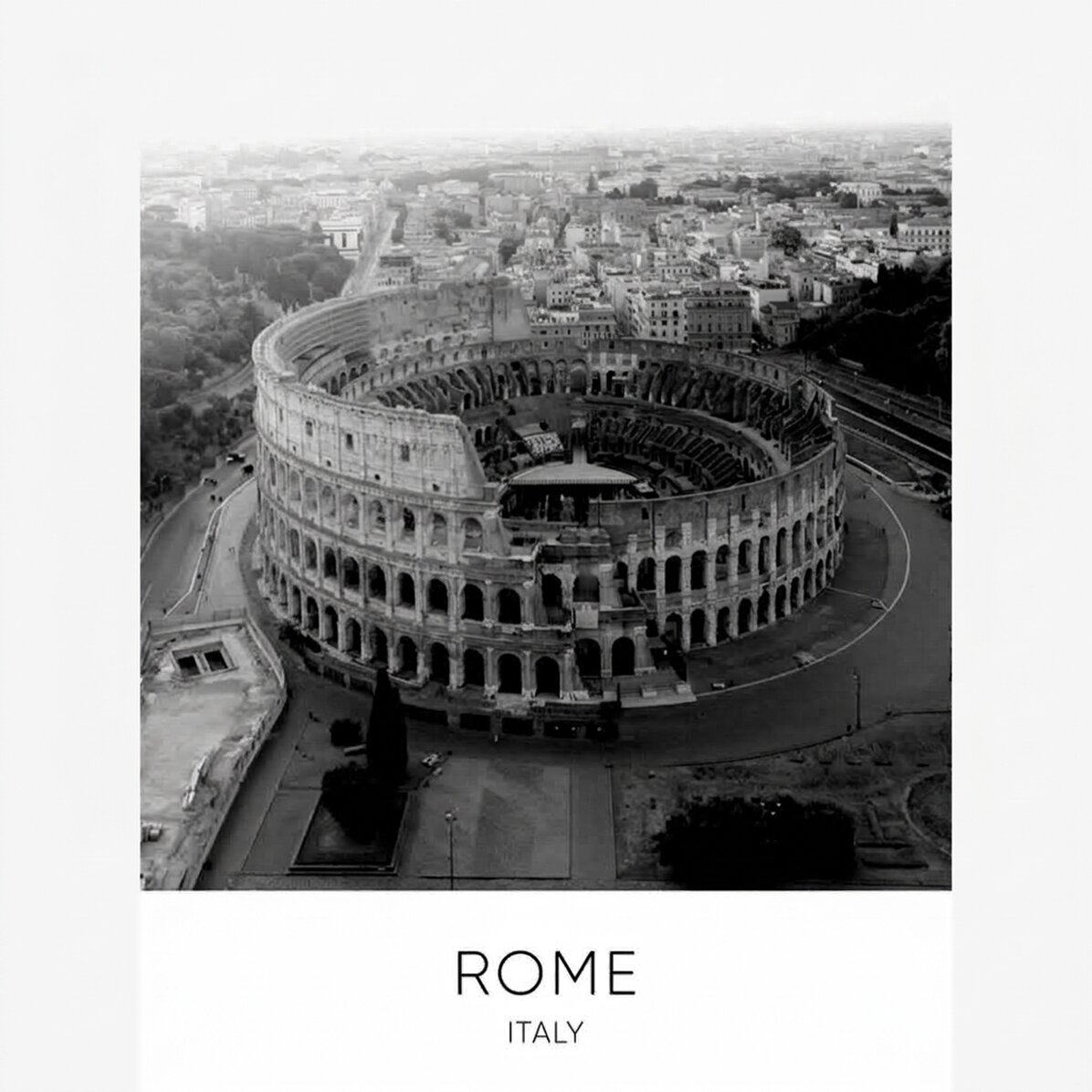 Póster del Coliseo de Roma, Italia