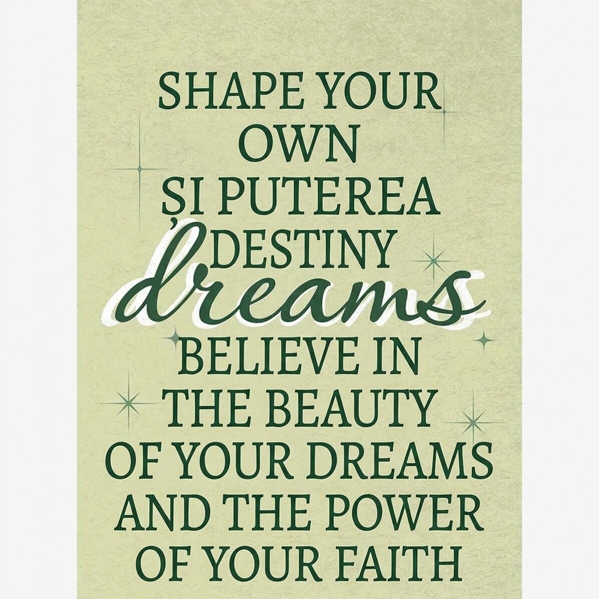 Cartel «Faith»