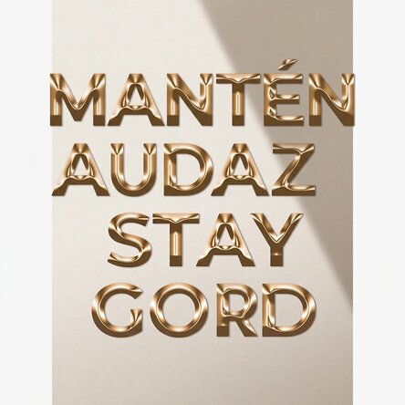 Cartel «Stay Bold Stay Gold»