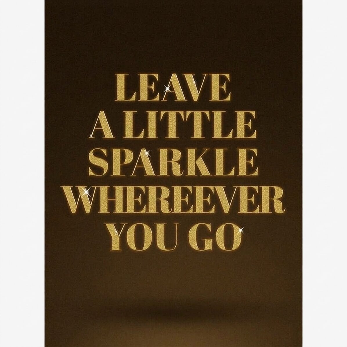 Cartel «Leave a spark»