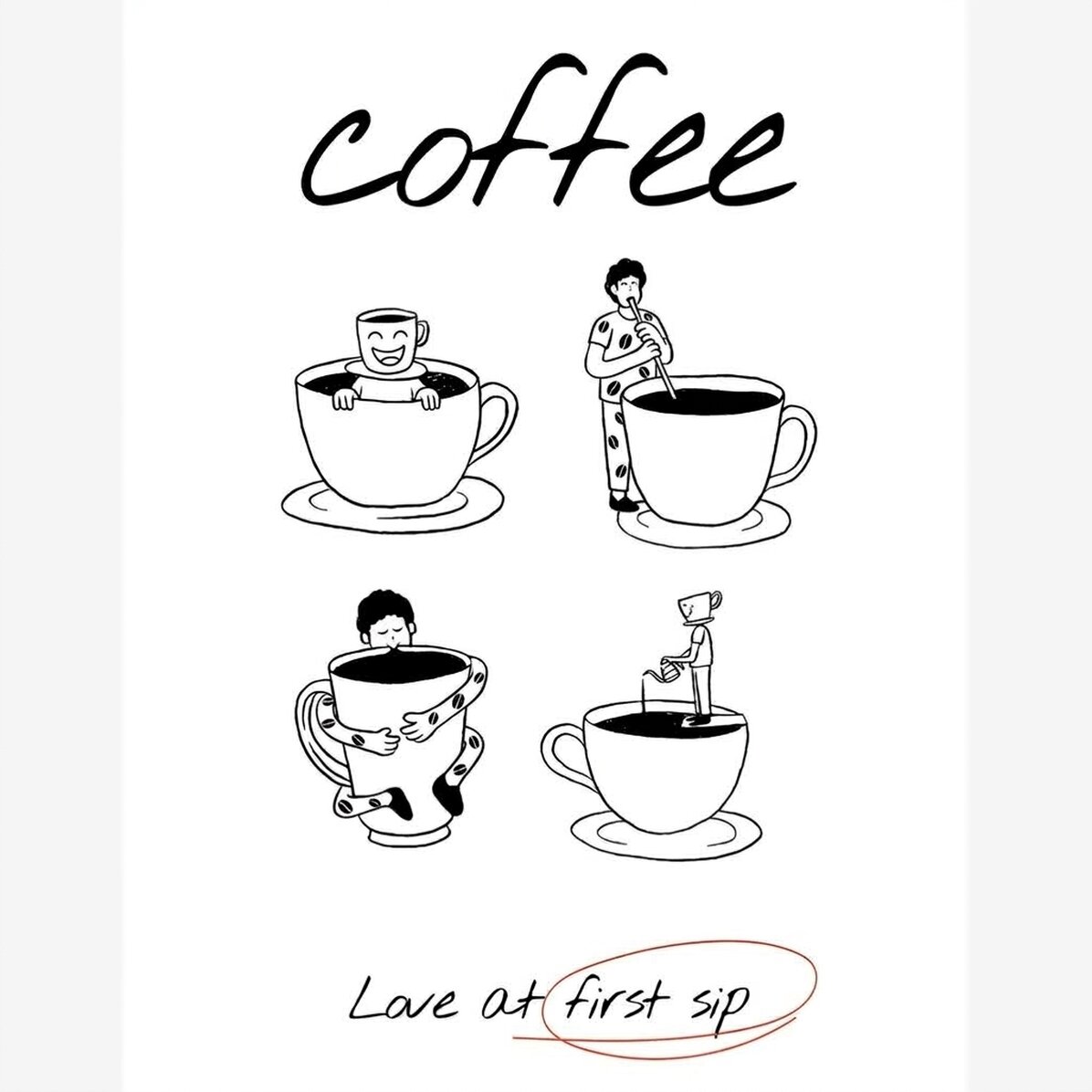 Póster «Coffee love»