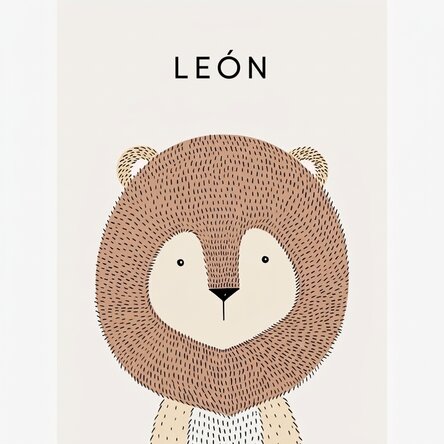 Póster del león