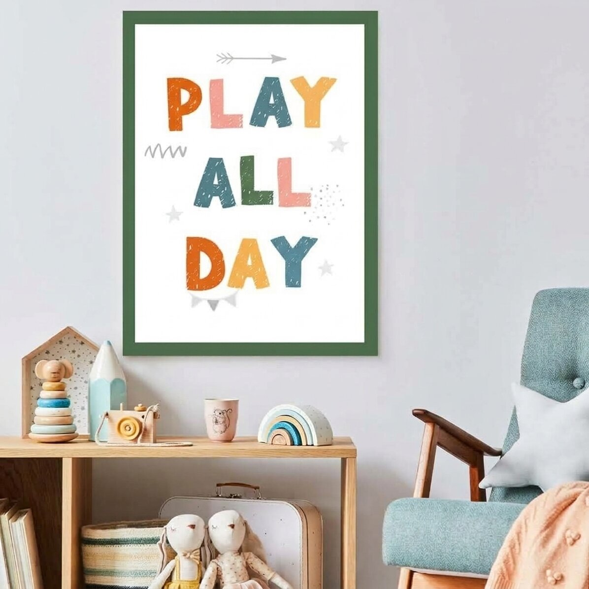 Cartel «Play All Day»