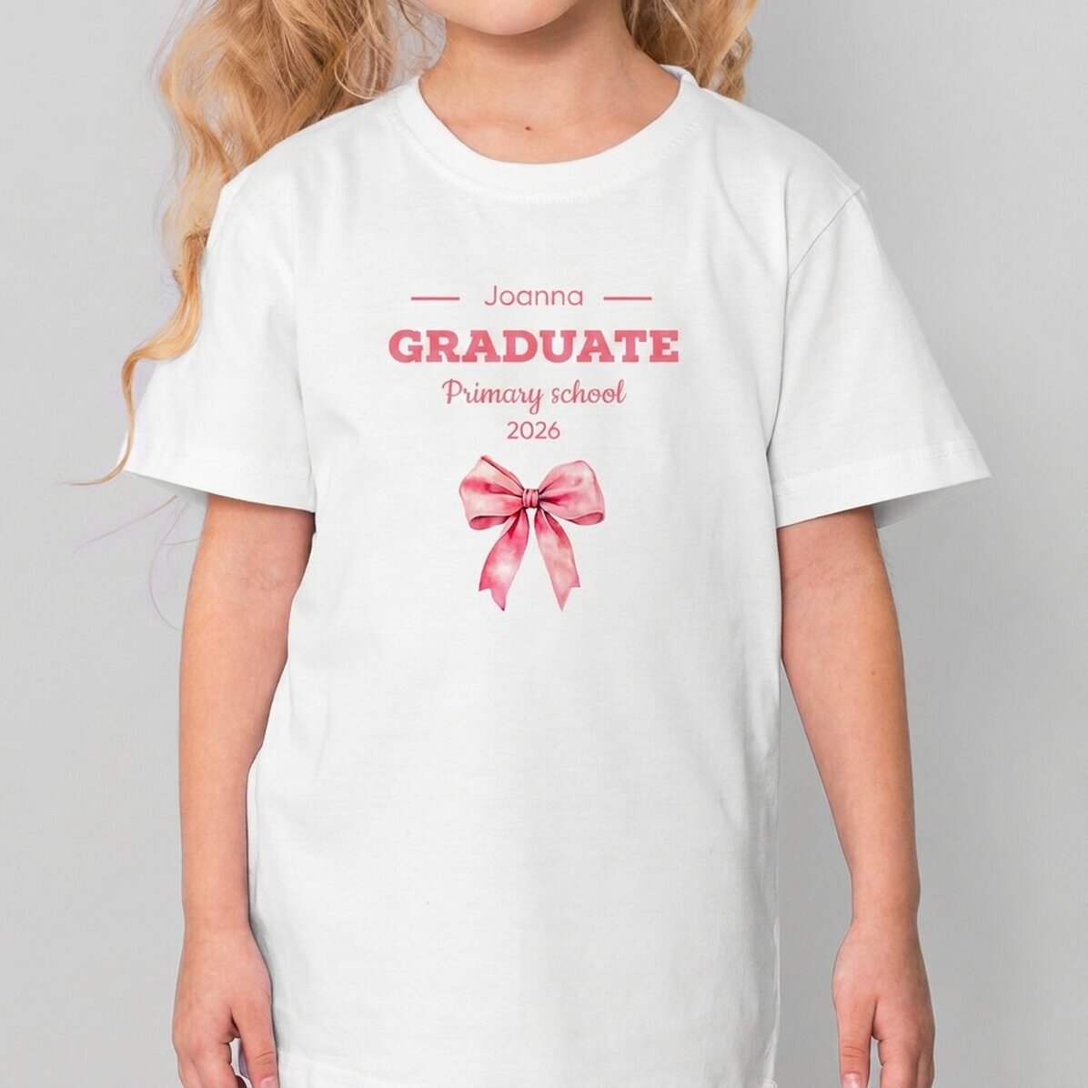 Camiseta de algodón para niños personalizada con mensaje - Absolventa