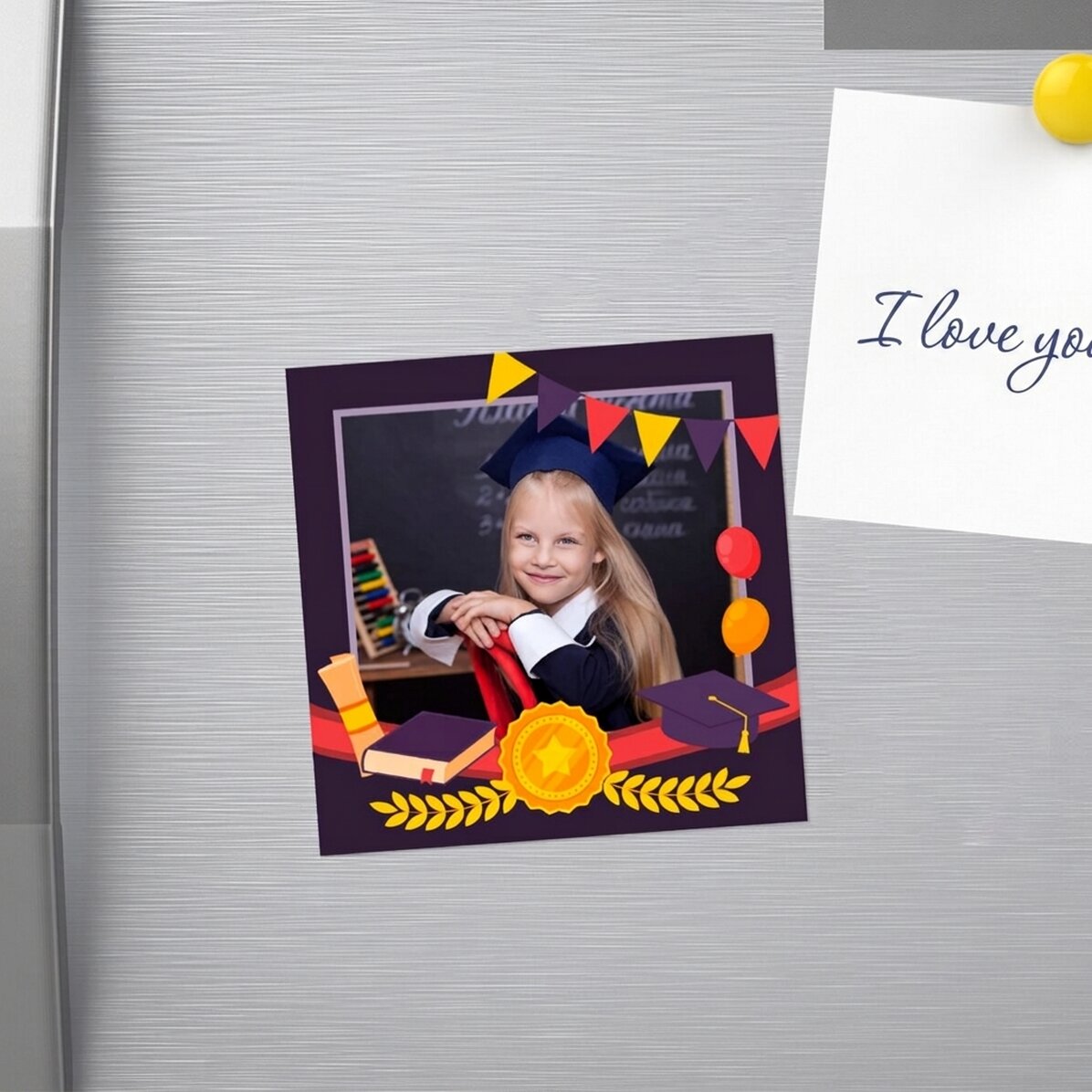 Imán personalizado de 10x10 con foto - Graduación