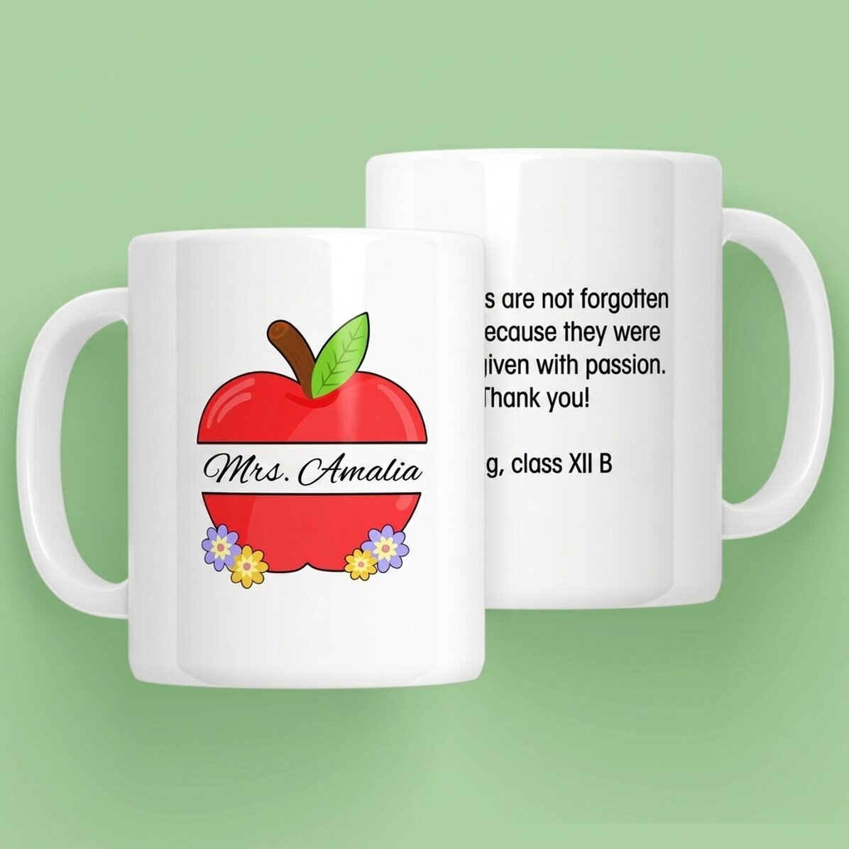 Taza personalizada con texto - Profesores