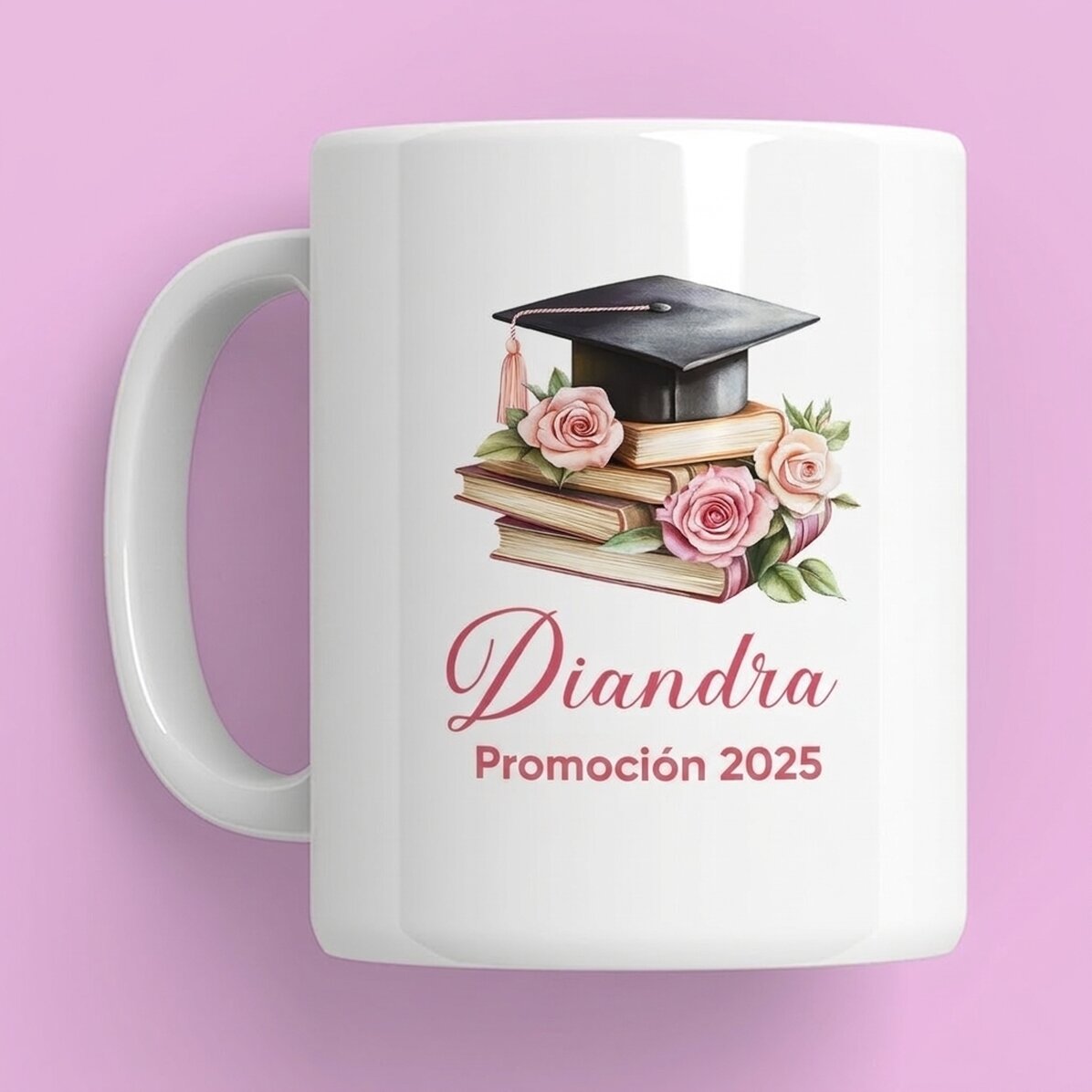 Taza personalizada con nombre y texto - Graduación