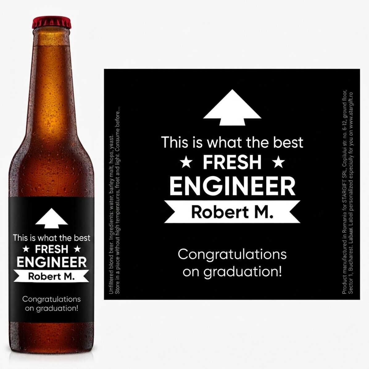 Cerveza personalizada con mensaje: así es como se ve