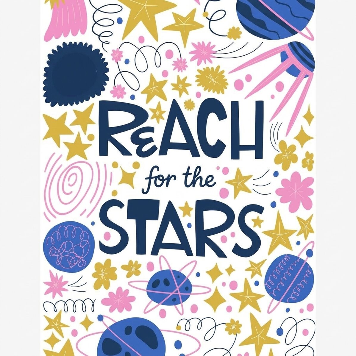 Cartel «Reach for the stars»