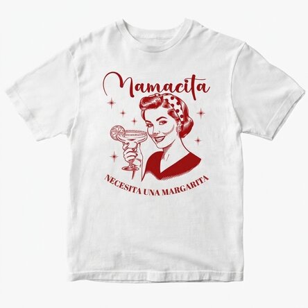 Camiseta de algodón personalizada - Mamacita necesita una margarita
