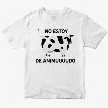 Camiseta de algodón personalizada - Not in the MOOd