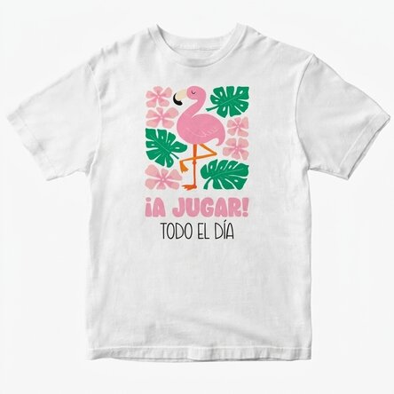 Camiseta de algodón personalizada para niños - ¡A jugar!