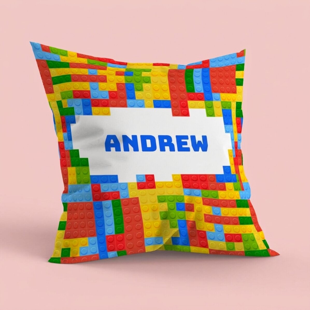 Almohada personalizada con nombre - Lego