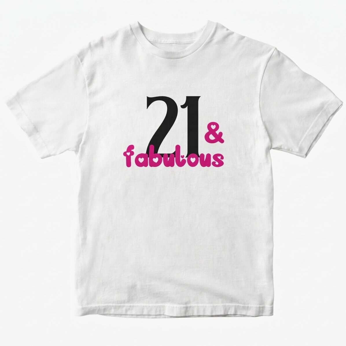 Camiseta de algodón personalizada con texto - Fabulous