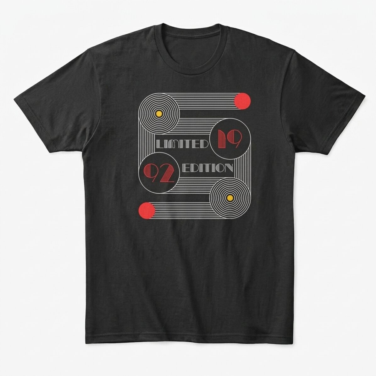 Camiseta de algodón personalizada con texto - Bauhaus Birthday