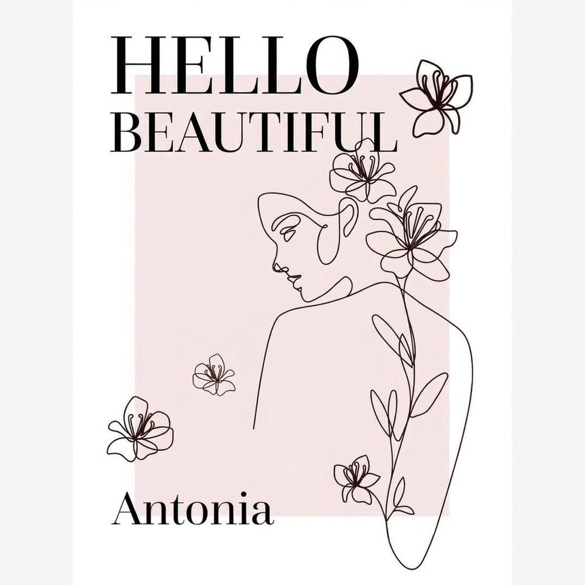 Póster personalizado con texto - Ciao Bella