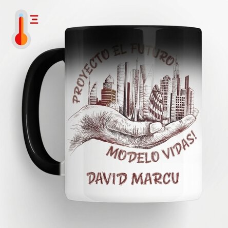 Taza termosensible personalizada con texto - Arquitecto