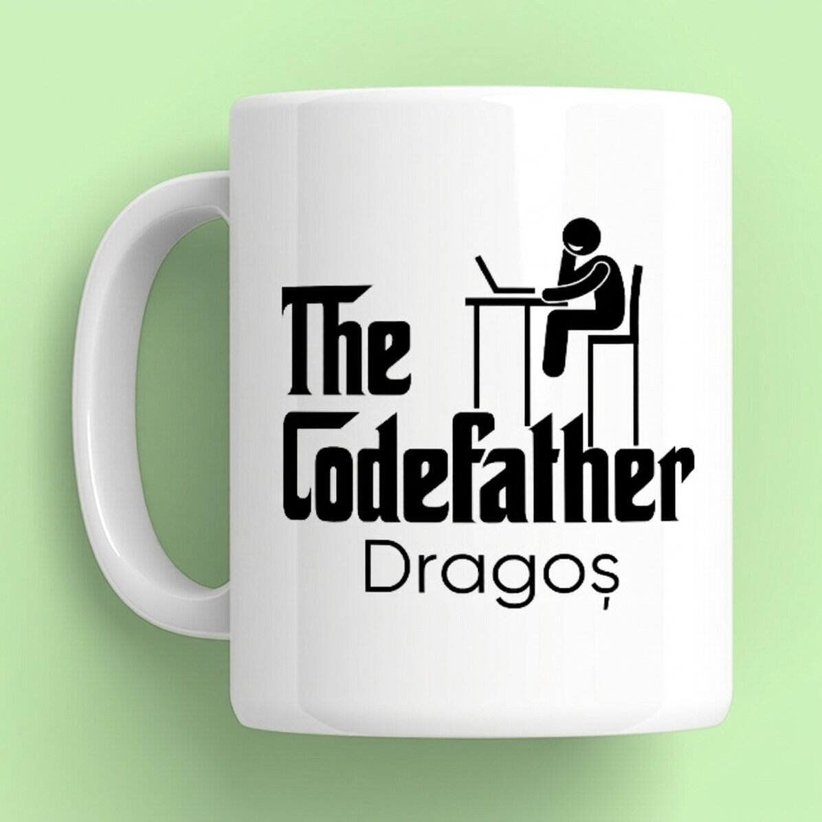 Taza personalizada con nombre - The codefather